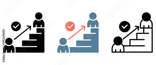 Customer Escalation Icon Collection Set  Glyph & Mixed Style  