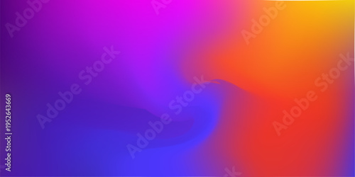 Vibrant Purple, Violet, and Orange Soft Gradient Abstract Background vector elustration