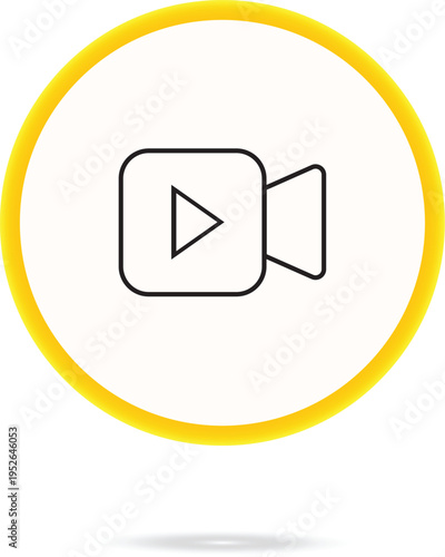 Video Camera Play Button Icon