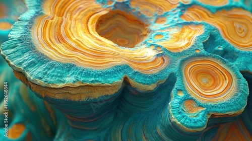 Abstract layered rock formations
