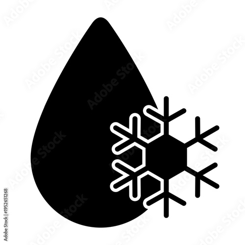 Winter icon vector. Snowl Illustration sign. Cold weather symbol. Cold logo.