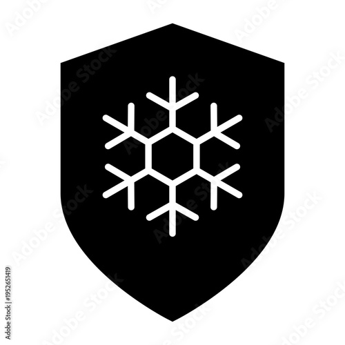 Winter icon vector. Snowl Illustration sign. Cold weather symbol. Cold logo.