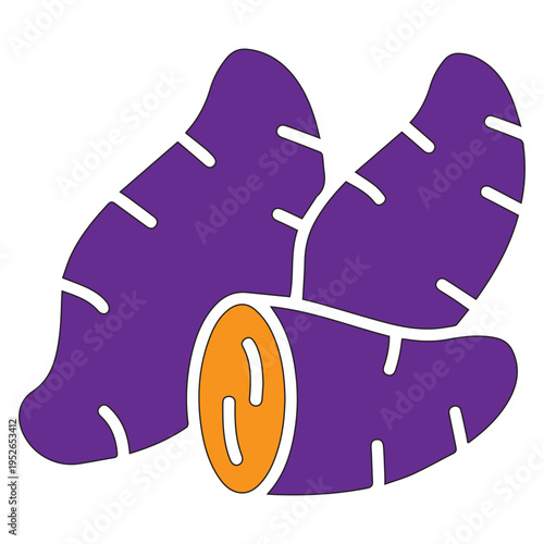 Purple Sweet Potatoes Illustration