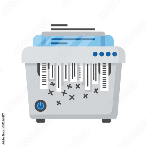 shredder machine destroying documents securely