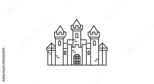 Stylized Castle Icon