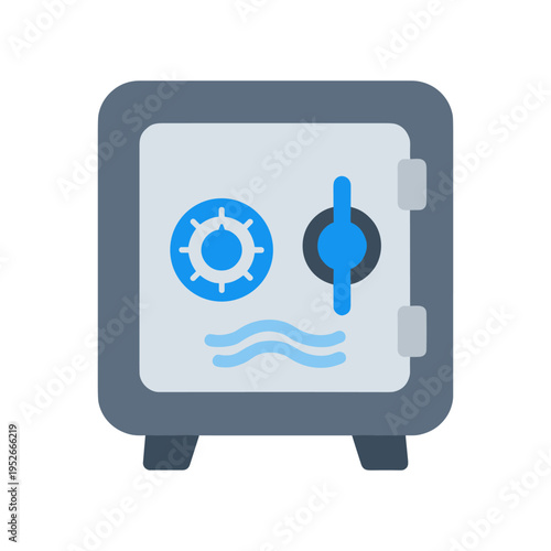 Secure safe with combination lock and water damage