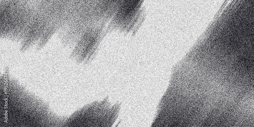 Abstract monochrome background with soft, blurred diagonal forms and a fine granular noise texture, offering a subtle yet dynamic visual element for creative design projects