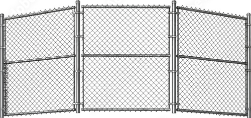 Chain link fence pattern illustration