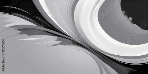 An open magazine with printed pages lies on a stack of literature, creating a black and white abstract background design focused on media, education, and business information