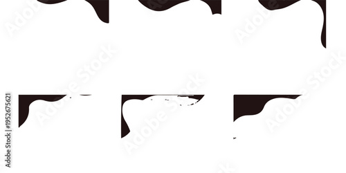 Vector illustration of a black ink blot and paint splashes forming a bird silhouette icon and artistic animal symbol shape