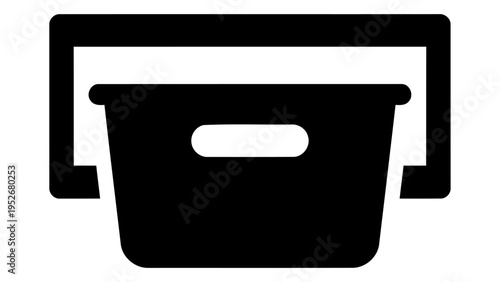 Drawer storage bin icon for organizing small items