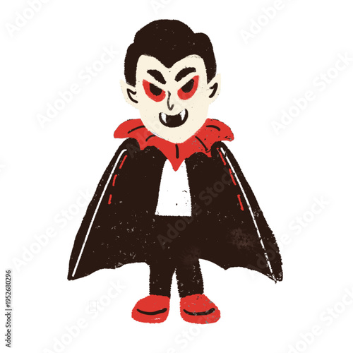 A vampire is a mythical creature that feeds on the life essence, usually blood, of the living, commonly portrayed with fangs, pale skin, and supernatural abilities