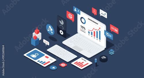 A minimalist, navy blue background with a simple white arrow pointing right. Ideal for concepts relating to progress, direction, and forward momentum 