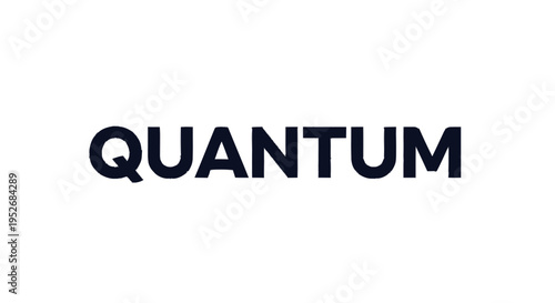 The word QUANTUM is displayed in bold, dark blue sans-serif capital letters against a plain white background, representing a brand or concept.