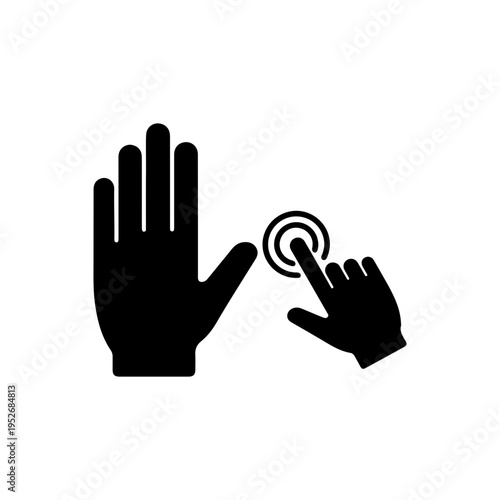 User interface interaction design representing user engagement and system usability Vector illustration