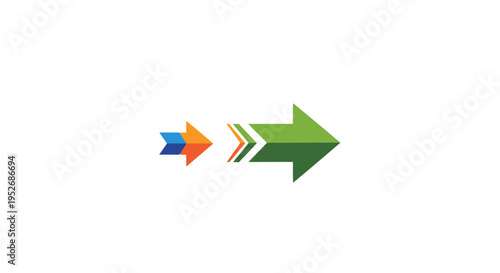 Free Download Abstract illustration of colorful arrows on a white background, concept of progress and direction - GFXLoad