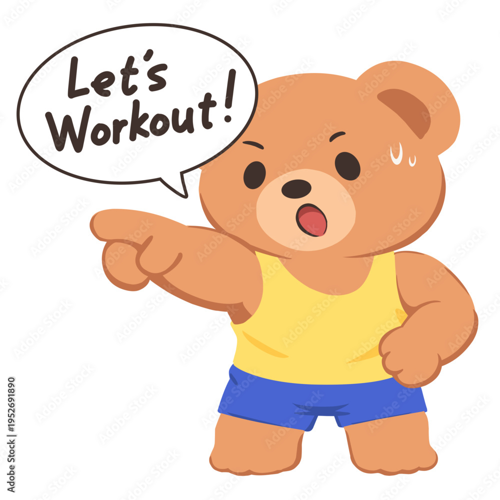 Fototapeta premium Gym Bear