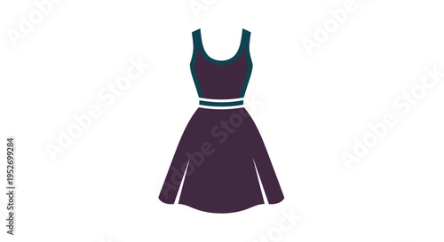 Elegant sleeveless dress design with a modern minimalist aesthetic on a white backdrop