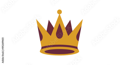A regal crown illustration, perfect for logos, emblems, and visual communication endeavors