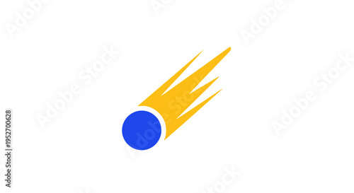 Abstract illustration of a celestial body with vibrant colors against a white background