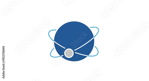 Abstract illustration of a globe with connections, representing global networks