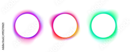 Abstract glowing waves form circular motion trails in bright blue, pink, and green hues, creating a sense of speed and energy. The lines overlap gently with a luminous gradient glow effect. Perfect fo