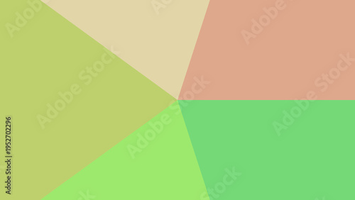 Free Download Abstract geometric background with vibrant diagonal color blocks in pastel green, peach, and white tones - GFXLoad