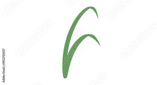 Vector green grass blades illustration