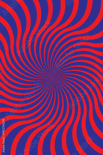 Christmas candy swirl background. Christmas candycane radial pattern with red and green stripes. Vector pattern ready to use for cloth, textile, wrap and other.
