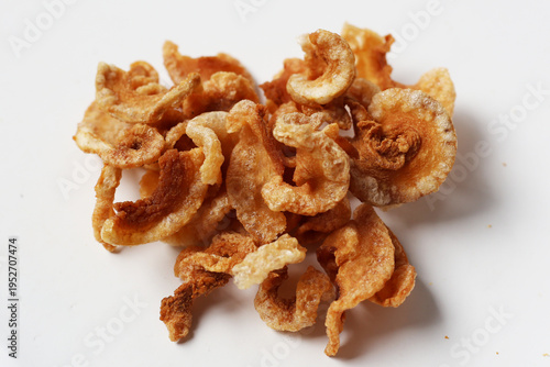 Crispy pork rinds with crunchy texture.