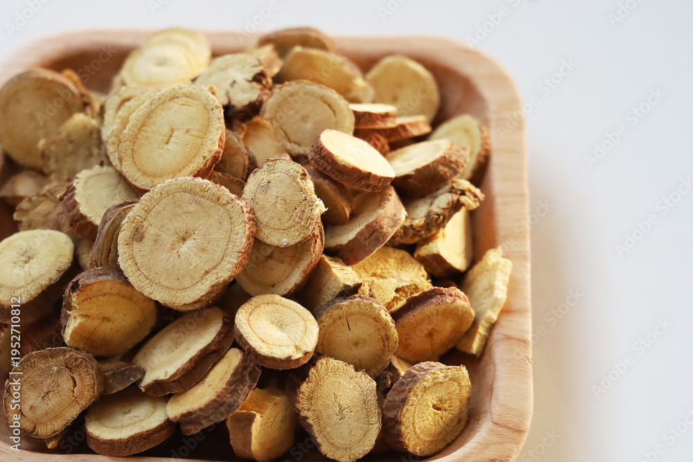 Fototapeta premium Dried Licorice Root or Gan Cao