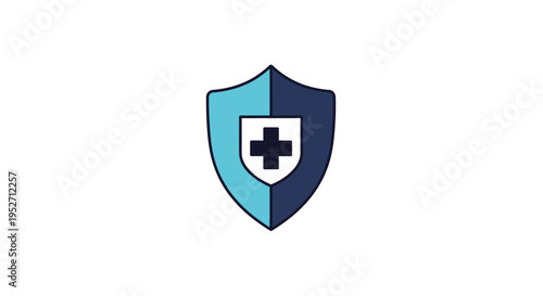 Free Download Medical Shield Icon: Representing Healthcare, Security, and Protection Concept - GFXLoad