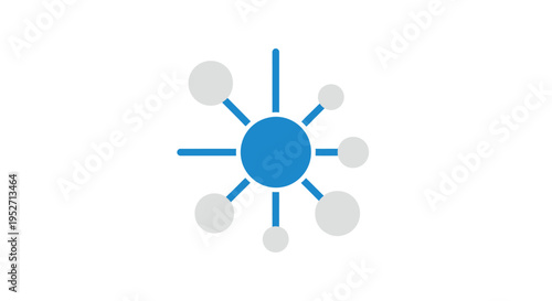 Abstract illustration of a network diagram representing interconnected data points visually