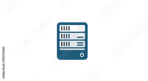 Illustration of a Server Cabinet for Data Storage and Network Management Purposes