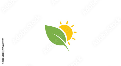 A vibrant logo design representing environmental sustainability and renewable energy solutions