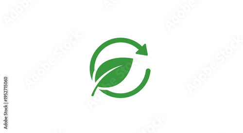 Eco-friendly recycling concept illustration, symbolizing environmental sustainability and