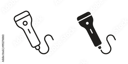 Ultrasound icons. Vector illustration. Editable stroke. Isolated icon suitable for web,