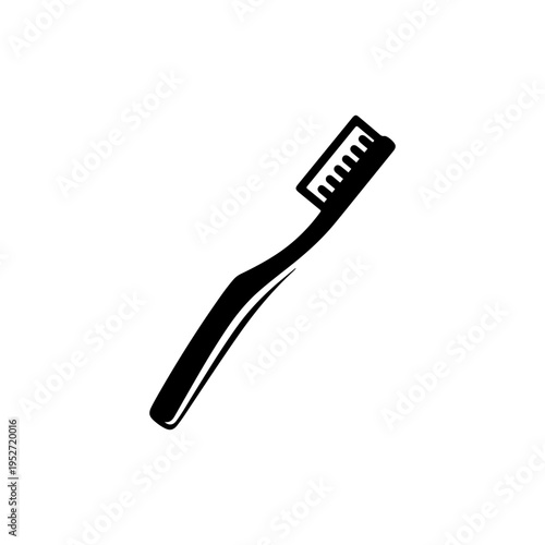 Toothbrush icon with bristles representing personal care Vector illustration