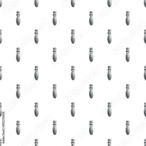 Zipper pulls creating a monochrome seamless repetitive background pattern on white