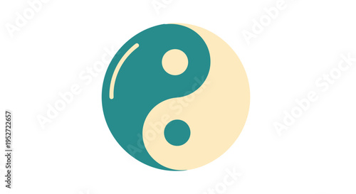 Vector yin yang symbol icon