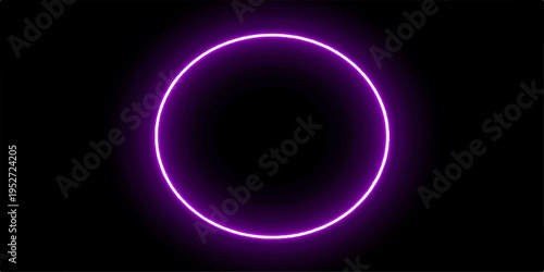 A bright blue glowing neon number sits within a dark circular eclipse frame, creating a celestial art pattern against a black universe wallpaper illustration