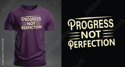 Simple Motivational Phrase T-Shirt Print Ready Vector