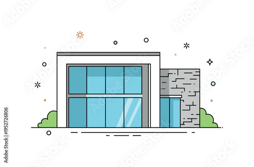 Designing luxury homes with natural, sustainable materials elegant eco residence concept illustrated by a modern villa silhouette combined with subtle wood