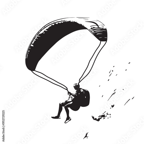 paraglider in the sky