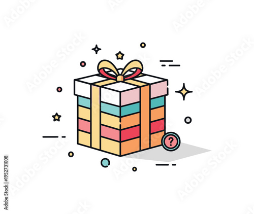 Luxury gift packaging theme featuring an elegant box with layered ribbon folds and minimal shine accents, expressing sophistication and premium presentation.