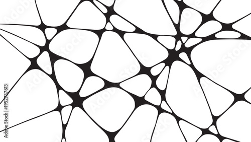 Artistic abstract background features black and white shapes