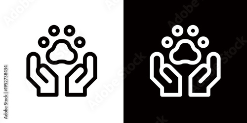 ペットを大切にすることを表すアイコン