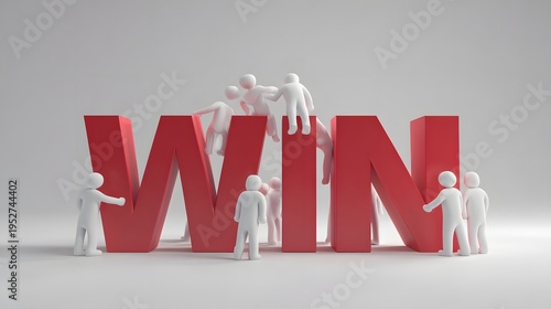 Teamwork and Collaboration Building the Word WIN Together.