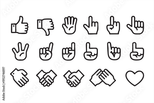 Hand Gesture Symbols Collection for Feedback and Rating Systems