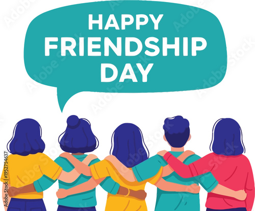 Friends celebrating friendship day together